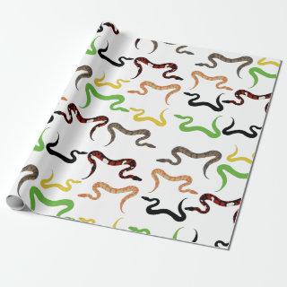 Colorful Snakes Python Reptile Pattern