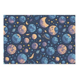 Colorful Space Themed  Sheets