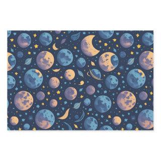 Colorful Space Themed  Sheets