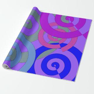 Colorful spirals, swirly patterns