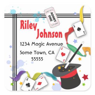 Colorful Splash Fun with Magic Address Label