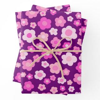 Colorful Spring Daisies Floral Easter Pink Purple  Sheets