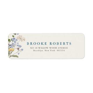 Colorful Spring Wildflower Meadow Garden Address Label