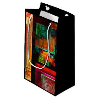 Colorful Squares Modern Abstract Art Pattern #04 Small Gift Bag