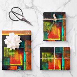 Colorful Squares Modern Abstract Art Pattern #04  Sheets