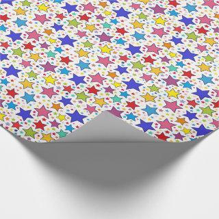 Colorful Stars Gift Wrap
