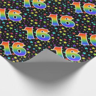 Colorful Stars + Rainbow Pattern "16" Event #