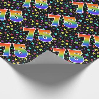 Colorful Stars + Rainbow Pattern "75" Event #