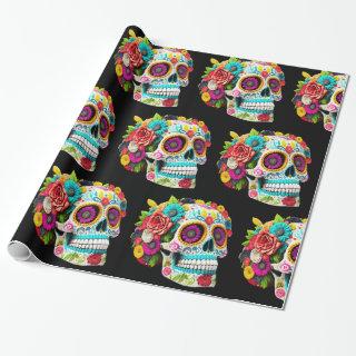 Colorful Sugar Skull Day of the Dead Calaveras