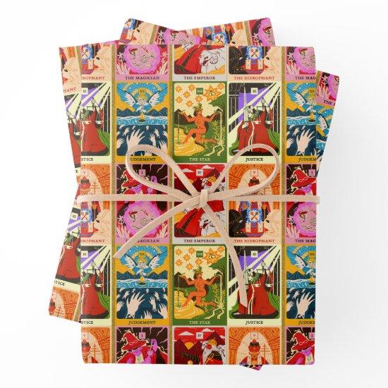 Colorful Tarot Card Illustrations   Sheets