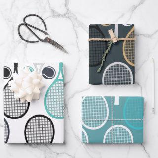 Colorful Tennis Ball Racket Pattern Player Gift  Sheets