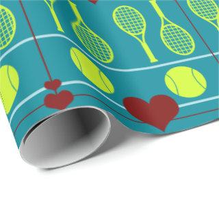 Colorful tennis pattern