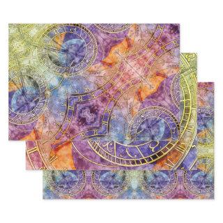 Colorful Time Astrology Abstract  Sheets