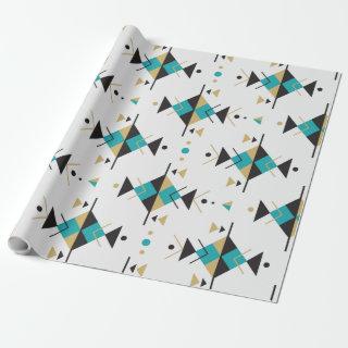 Colorful triangles geometric pattern