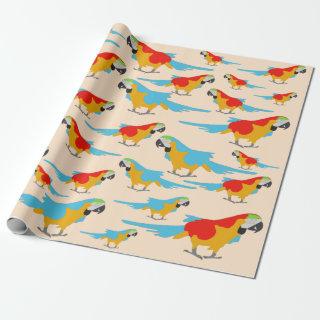 Colorful Tropical Macaw Pattern
