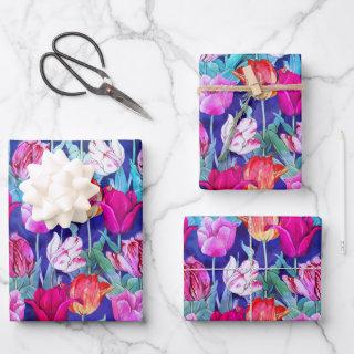 Colorful Tulips Pattern  Sheets