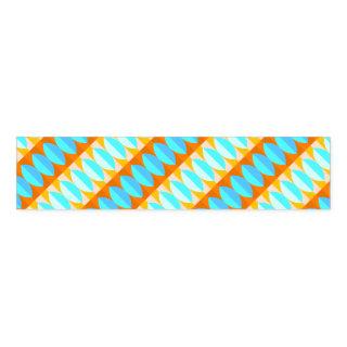 Colorful Turquoise Blue Orange Yellow Pattern Napkin Bands