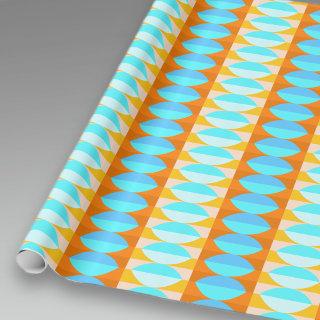 Colorful Turquoise Blue Orange Yellow Pattern