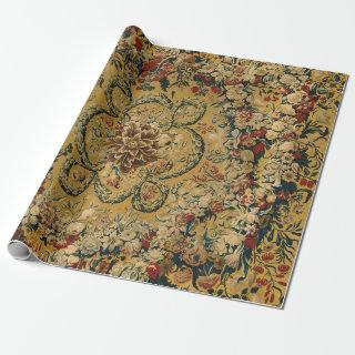 Colorful Vintage Floral Carpet Pattern
