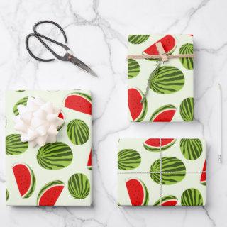 Colorful Watermelon Summer Fruit Pattern  Sheets