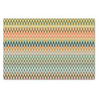 Colorful Zigzag Multicolored Pattern Tissue Paper