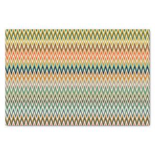 Colorful Zigzag Multicolored Pattern Tissue Paper