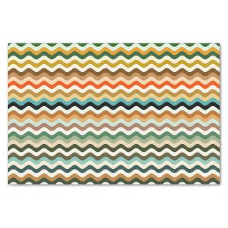 Colorful Zigzag Multicolored Pattern Tissue Paper