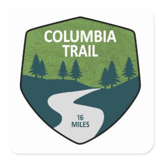 Columbia Trail New Jersey Square Sticker