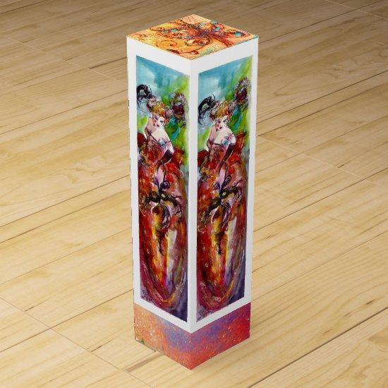 COLUMBINE / Venetian Masquerade Ball Wine Gift Box