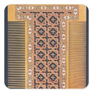 Comb Square Sticker