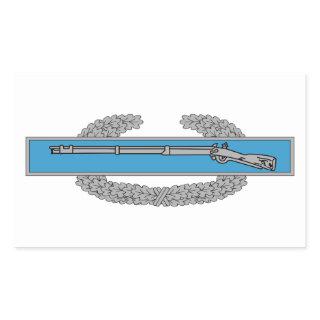 Combat Infantryman Badge CIB Army Veteran Rectangular Sticker