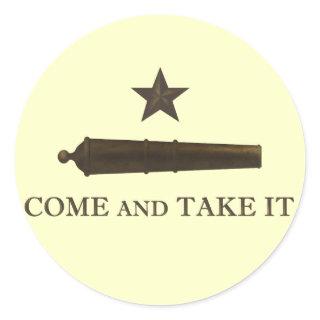 Come and Take It Classic Round Sticker
