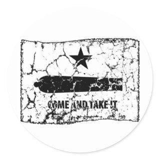 Come and Take It, Gonzales Flag, 1835 Classic Round Sticker