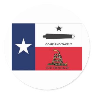 come take it classic round sticker