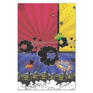 Comic Book Pop Art Birthday Party Colorful Tissue Paper