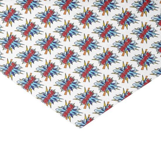Comic Book Pop Art WHAM Tissue Paper