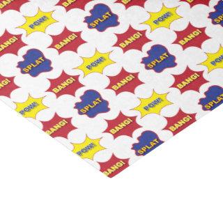 Comic Book Text Bubbles Pattern Tissue Paper