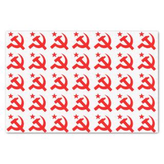 Communism sign of hammer tissue paper