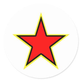 Communist Red Star Classic Round Sticker