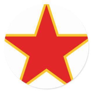 Communist Red Star Classic Round Sticker