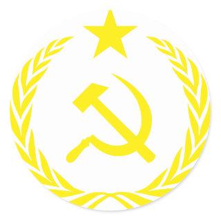 Communiste Cold War Flag Classic Round Sticker