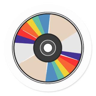 Compact Disc Classic Round Sticker