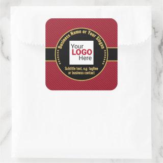 Company Black, Gold, Red - Professional Impression Square Sticker