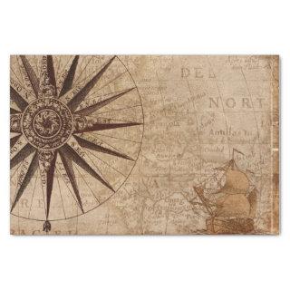 Compass Map   Tissue Paper