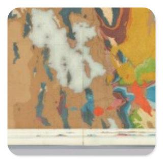 Composite Geological maps IV, 40th Parallel Survey Square Sticker