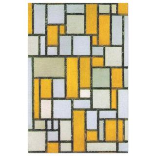Composition Yellow and Gray, Mondrian Tissue Paper
