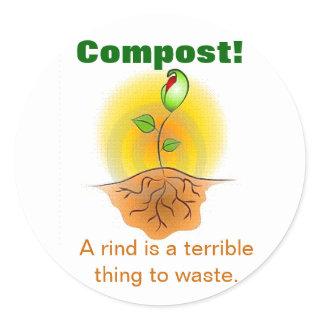 Compost Classic Round Sticker