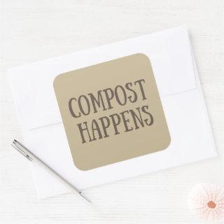 compost happens composter square sticker