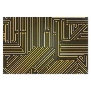 Computer circuit board pattern tissue paper
