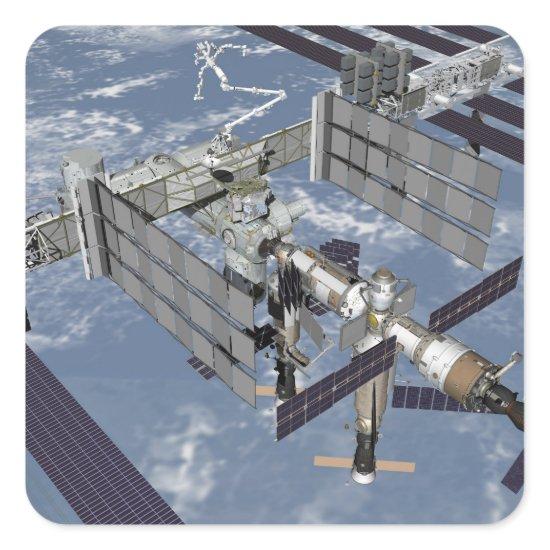 Computer generated view 7 square sticker